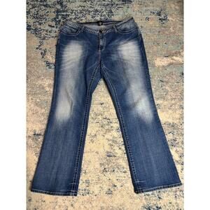 ANA A New Approach Women’s Bootcut Jeans Size 18W Medium Wash Stretch Denim